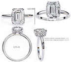 Elegant Radiant Central Stone Ring
