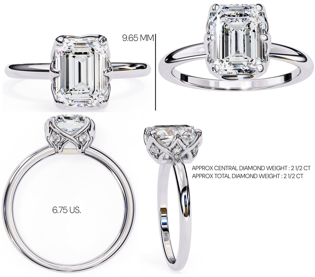 Elegant Central Stone Diamond Ring with Radiant Side Accents