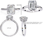 Elegant Central Stone Diamond Ring with Radiant Side Accents