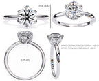 Elegant Central Stone Diamond Ring with Side Accents