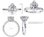 Elegant Central Stone Diamond Ring with Side Brilliance