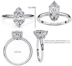Elegant Central Stone Diamond Ring with Side Accents