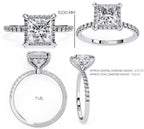 Elegant Central Stone Diamond Ring with Radiant Side Accents