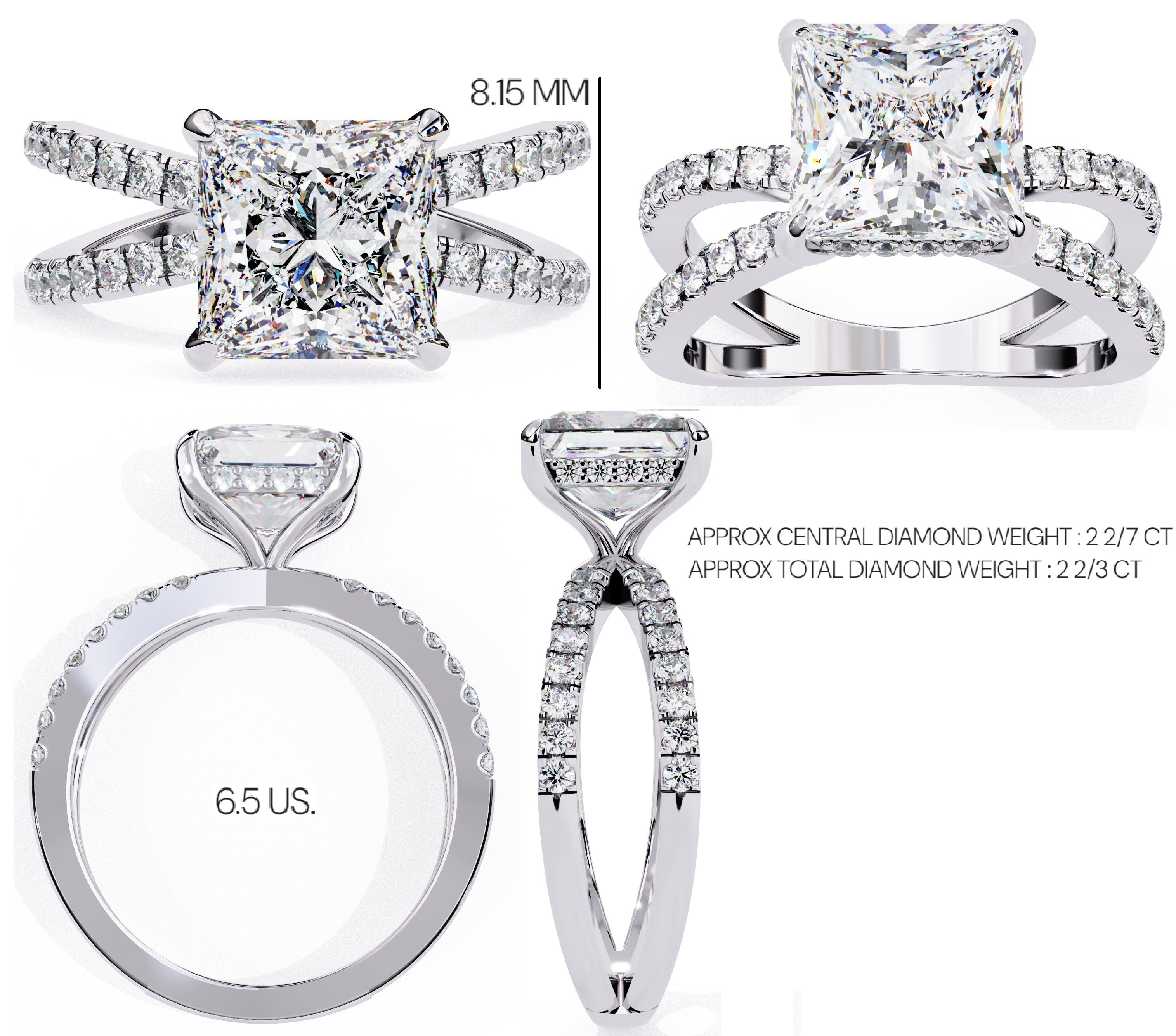 Elegant Central Stone Diamond Brilliance Ring