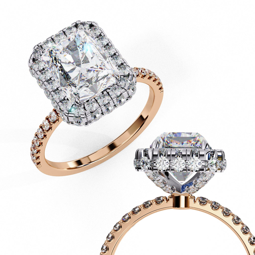 Elegant Diamond Side Stone Brilliance Ring