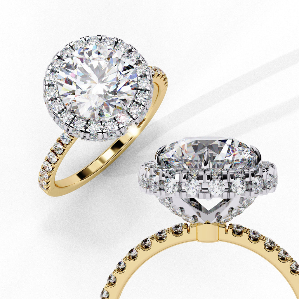 Elegant Diamond Central Stone Brilliance Ring