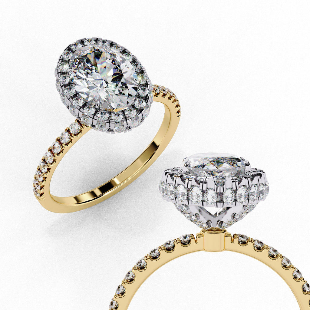 Elegant Diamond Side Stone Brilliance Ring