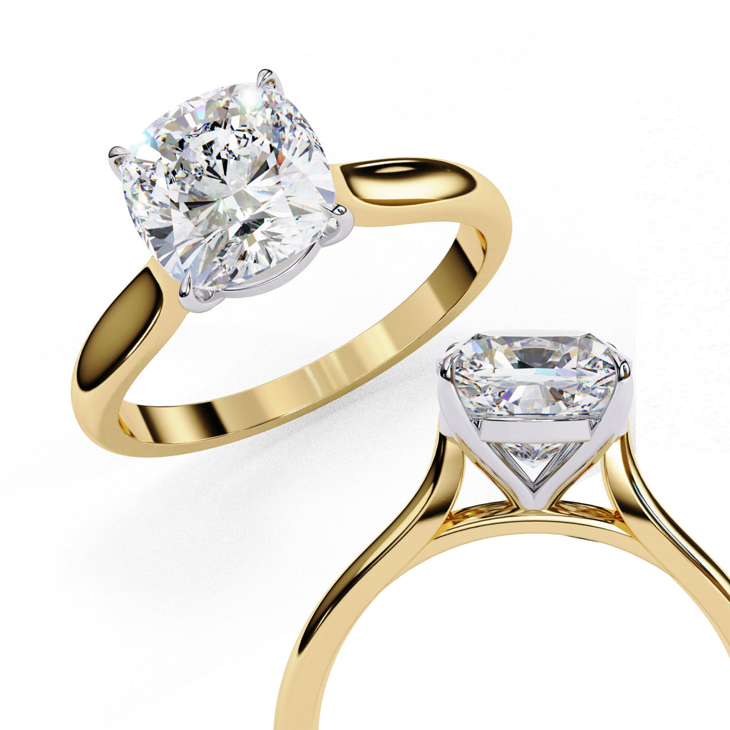 Elegant Central Stone Solitaire Ring