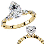 Radiant Brilliance Central Stone Diamond Ring