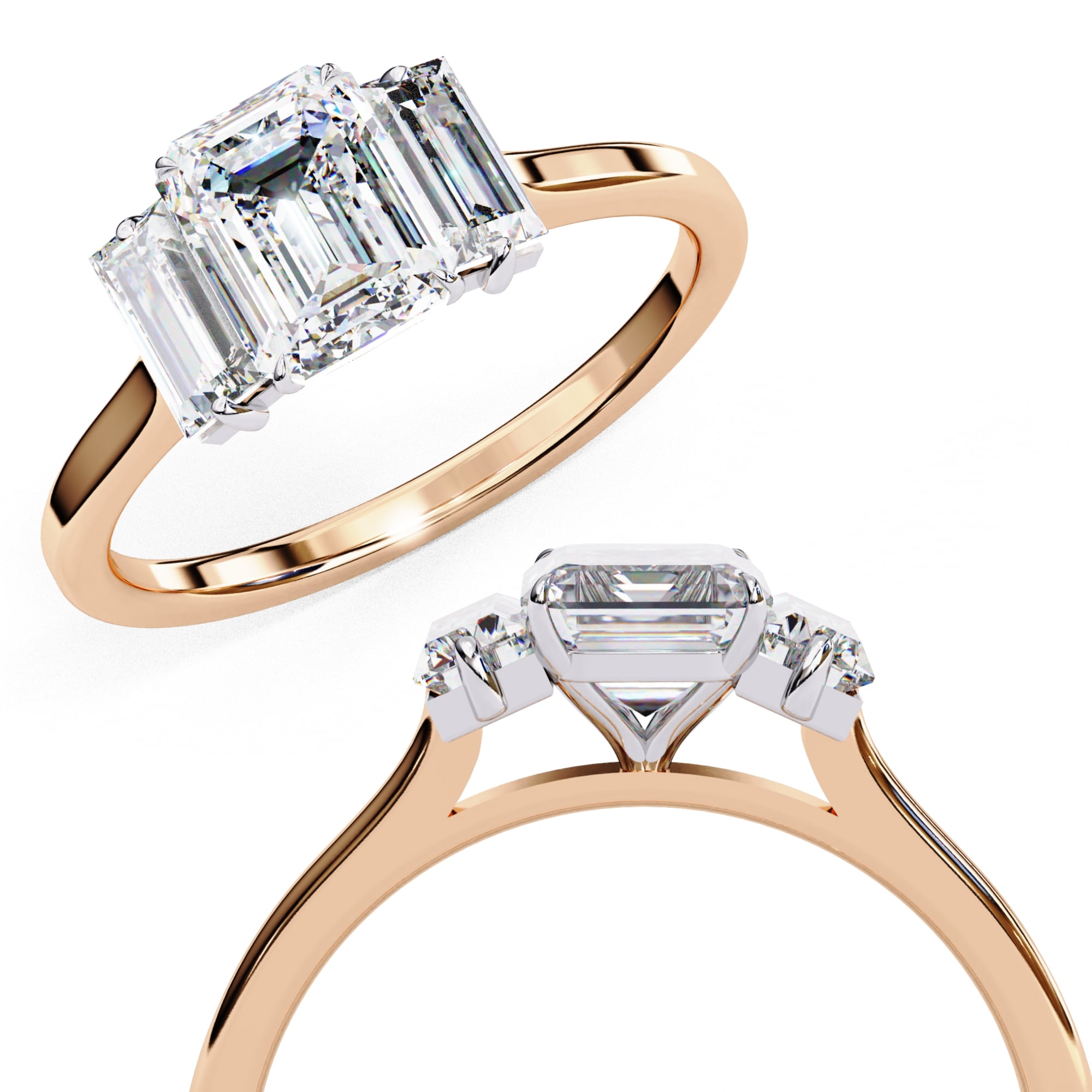 Elegant Multi Stone Central Brilliance Ring