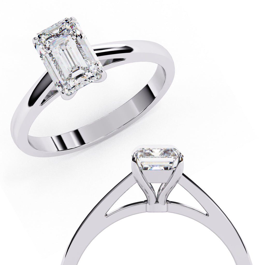 Elegant Solitaire Central Stone Ring