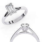 Elegant Solitaire Central Stone Ring