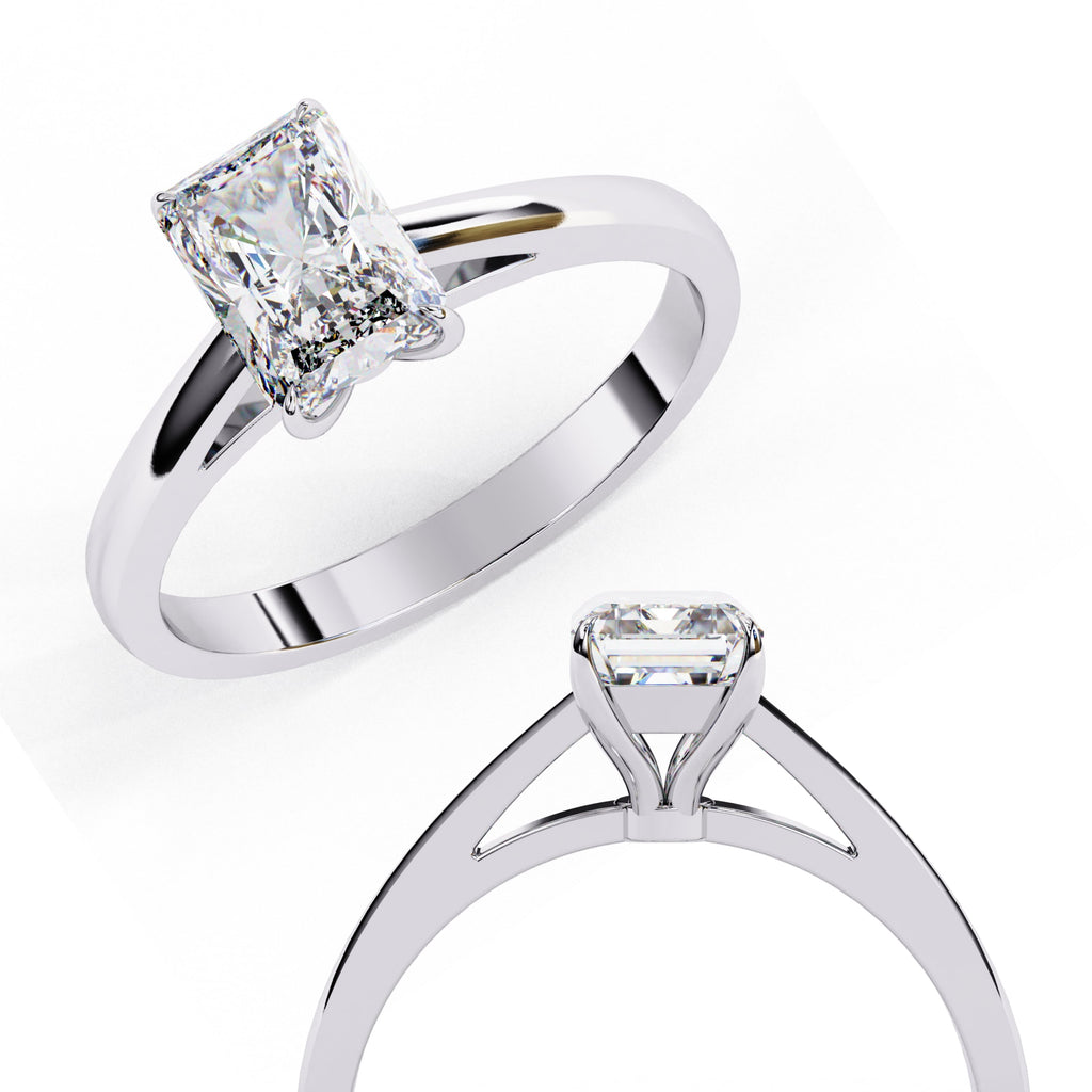 Elegant Central Stone Solitaire Ring