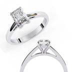 Elegant Central Stone Solitaire Ring