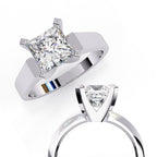 Elegant Central Stone Solitaire Ring