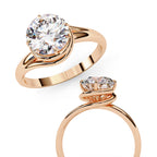 Elegant Central Stone Solitaire Ring