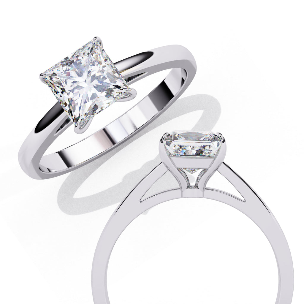 Elegant Solitaire Central Stone Ring