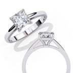Elegant Solitaire Central Stone Ring