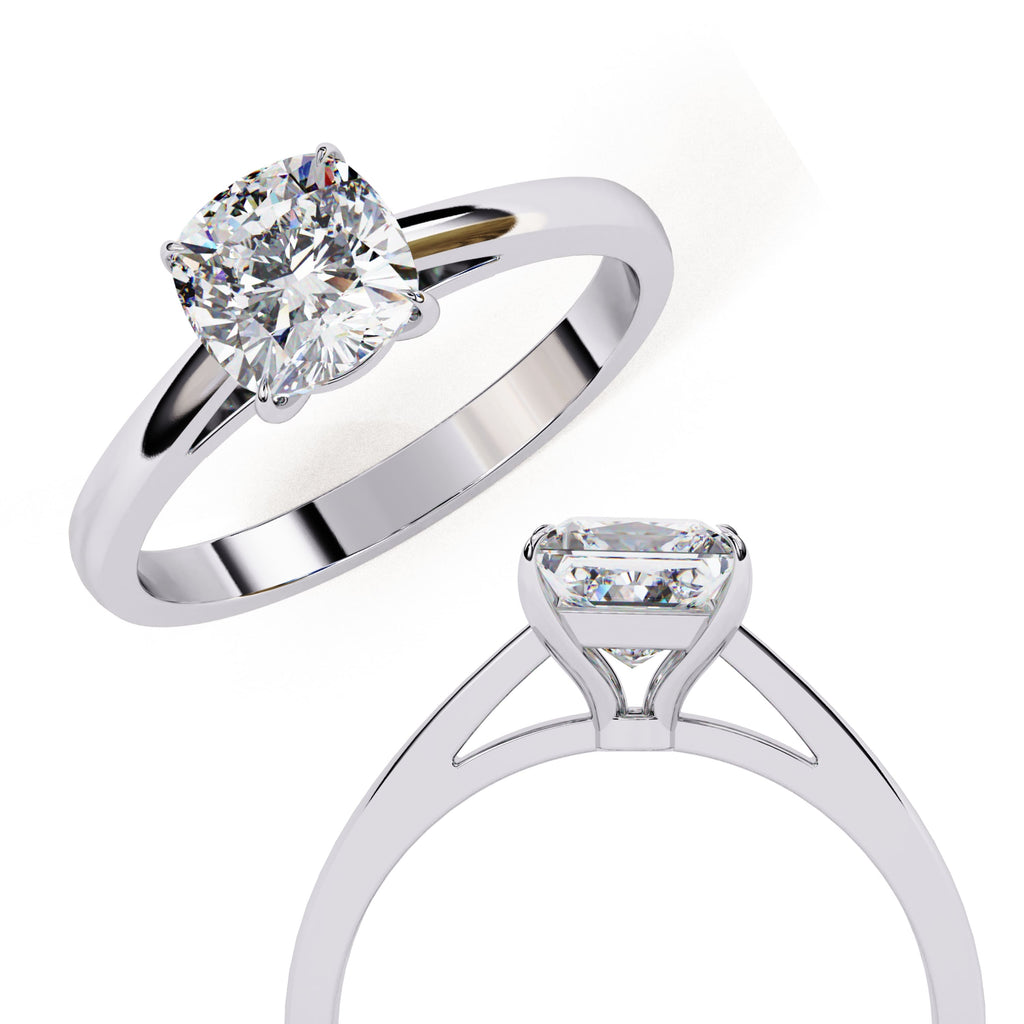 Elegant Central Stone Solitaire Ring