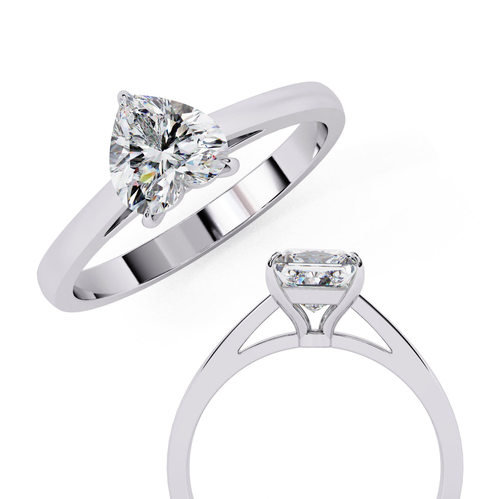 Elegant Solitaire Central Stone Diamond Ring