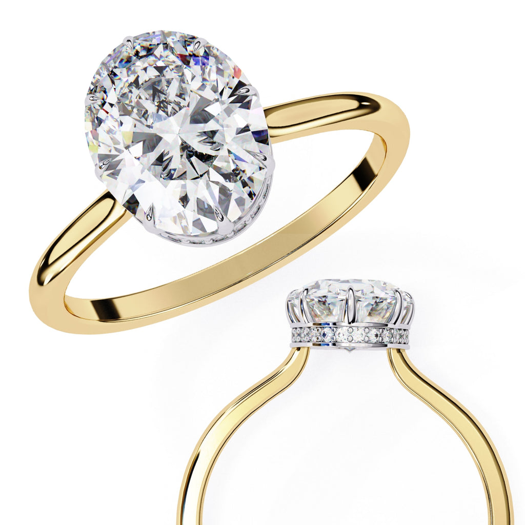 Elegant Diamond Side Stone Brilliance Ring