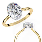 Elegant Diamond Side Stone Brilliance Ring
