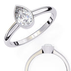 Radiant Solitaire Central Stone Ring