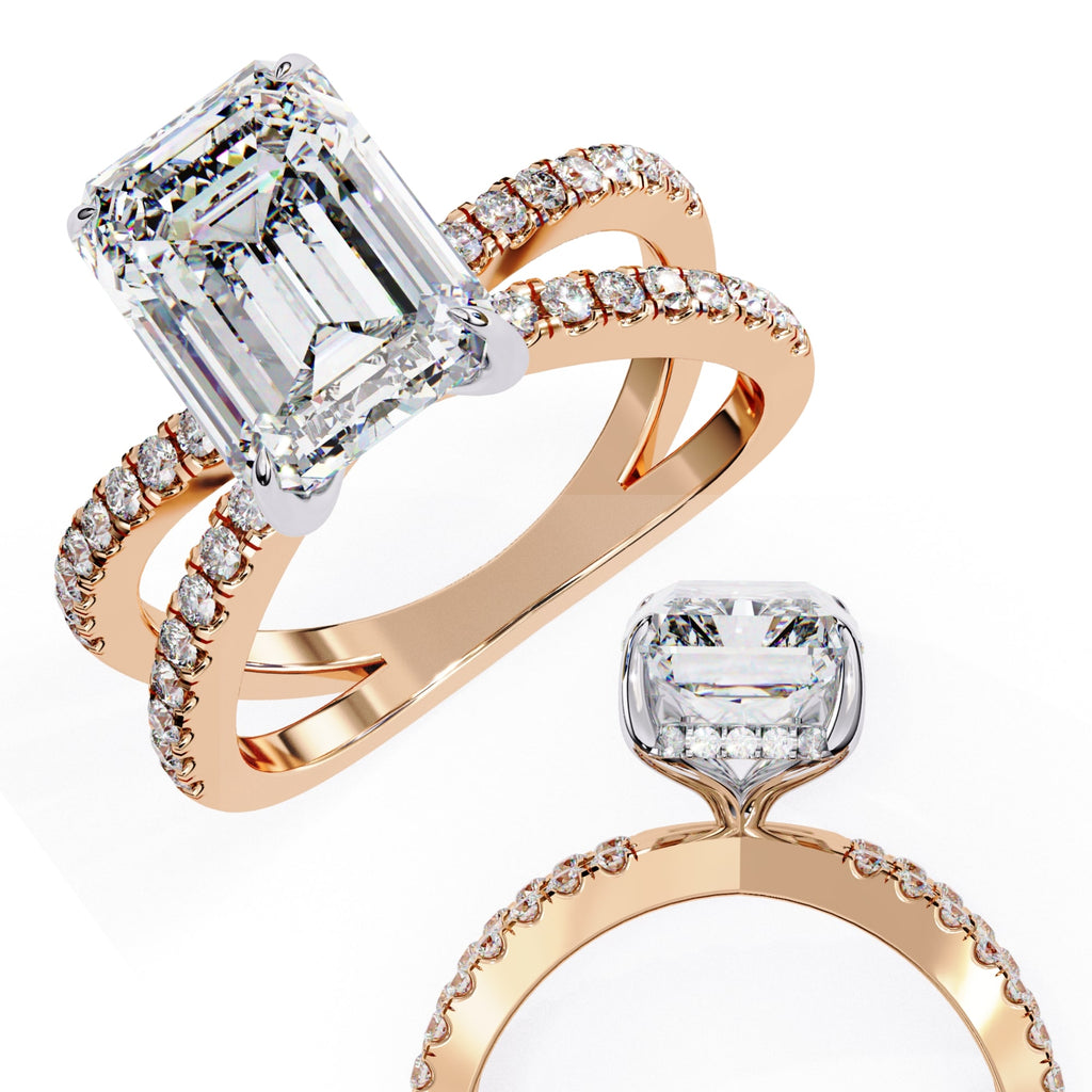 Elegant Diamond Side Stone Brilliance Ring