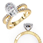 Elegant Radiance Central Stone Diamond Ring