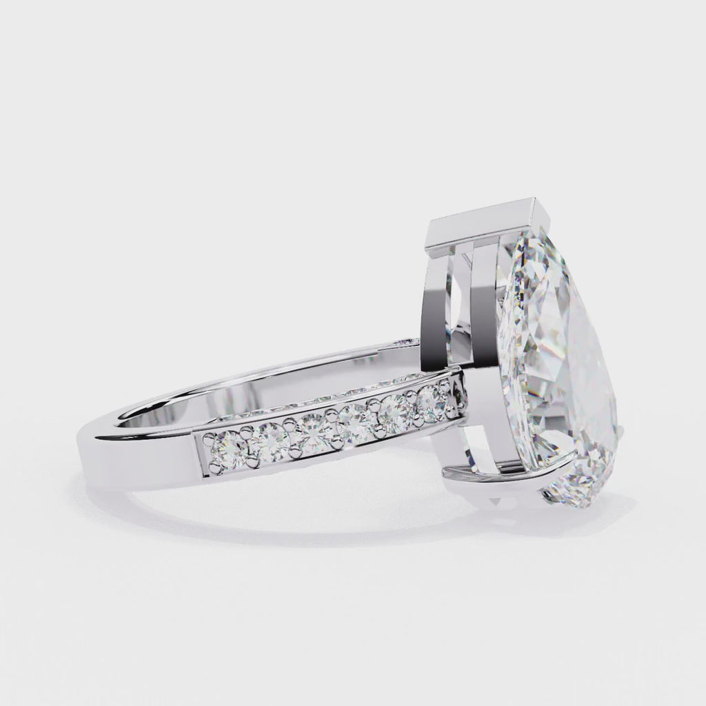 Elegant Side Stone Brilliance Diamond Ring