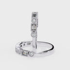 Elegant Diamond Side Stone Brilliance Ring