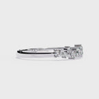 Elegant Diamond Side Stone Brilliance Ring