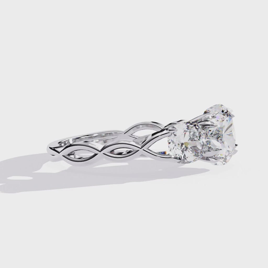 Elegant Central Stone Solitaire Ring
