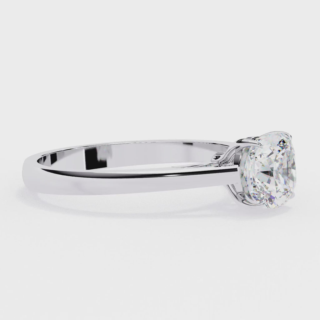 Elegant Central Stone Solitaire Ring