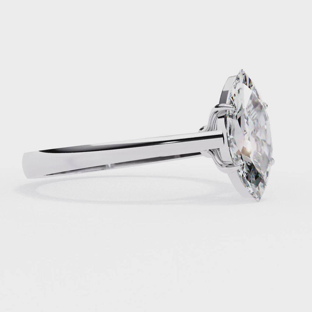 Elegant Central Stone Solitaire Ring