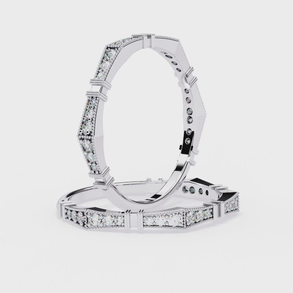 Elegant Diamond Side Stone Brilliance Ring