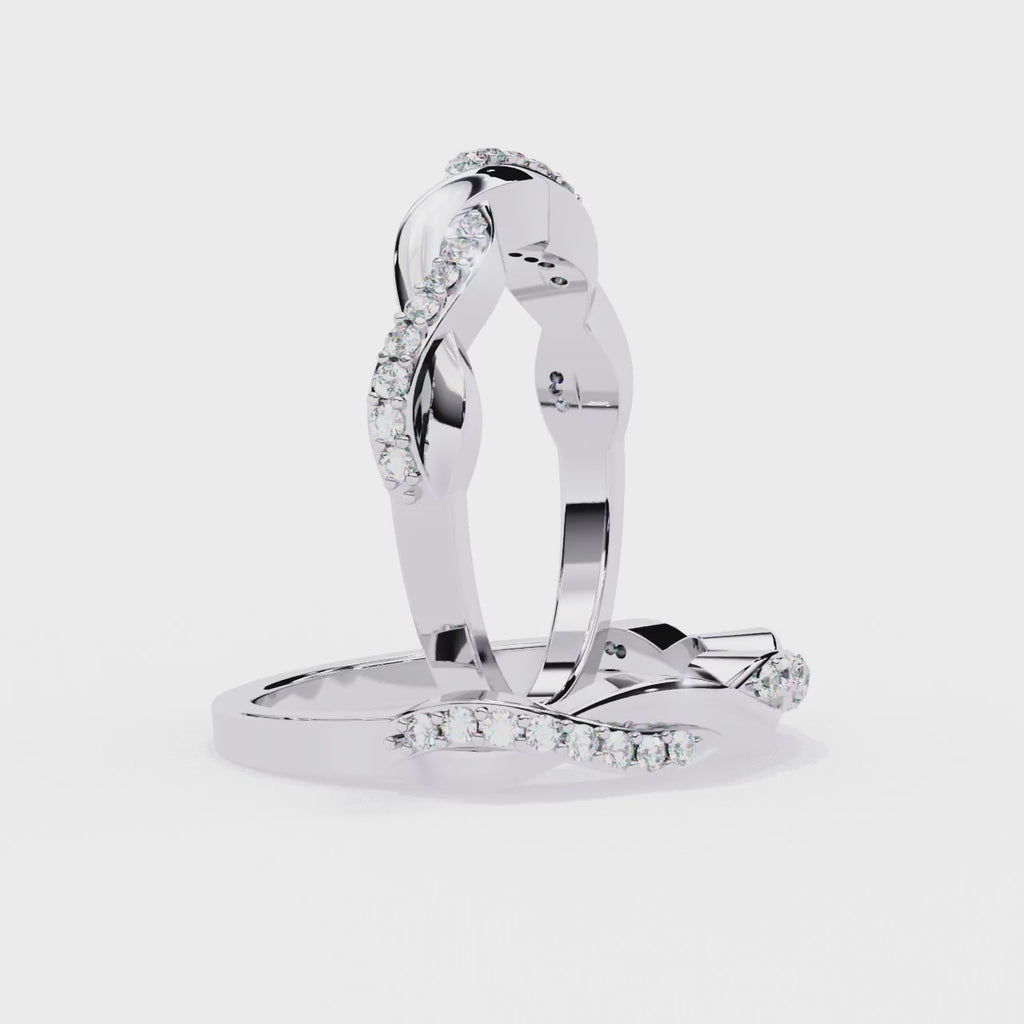 Elegant Diamond Side Stone Brilliance Ring