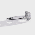 Elegant Diamond Side Stone Brilliance Ring
