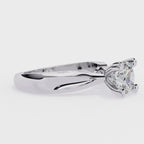 Elegant Solitaire Central Stone Ring
