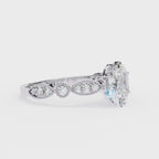 Elegant Diamond Central Stone Ring