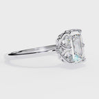 Elegant Radiant Central Stone Ring