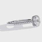 Elegant Central Stone Diamond Ring with Side Stone Accents
