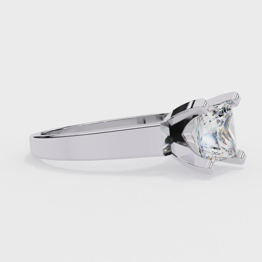 Elegant Central Stone Solitaire Ring
