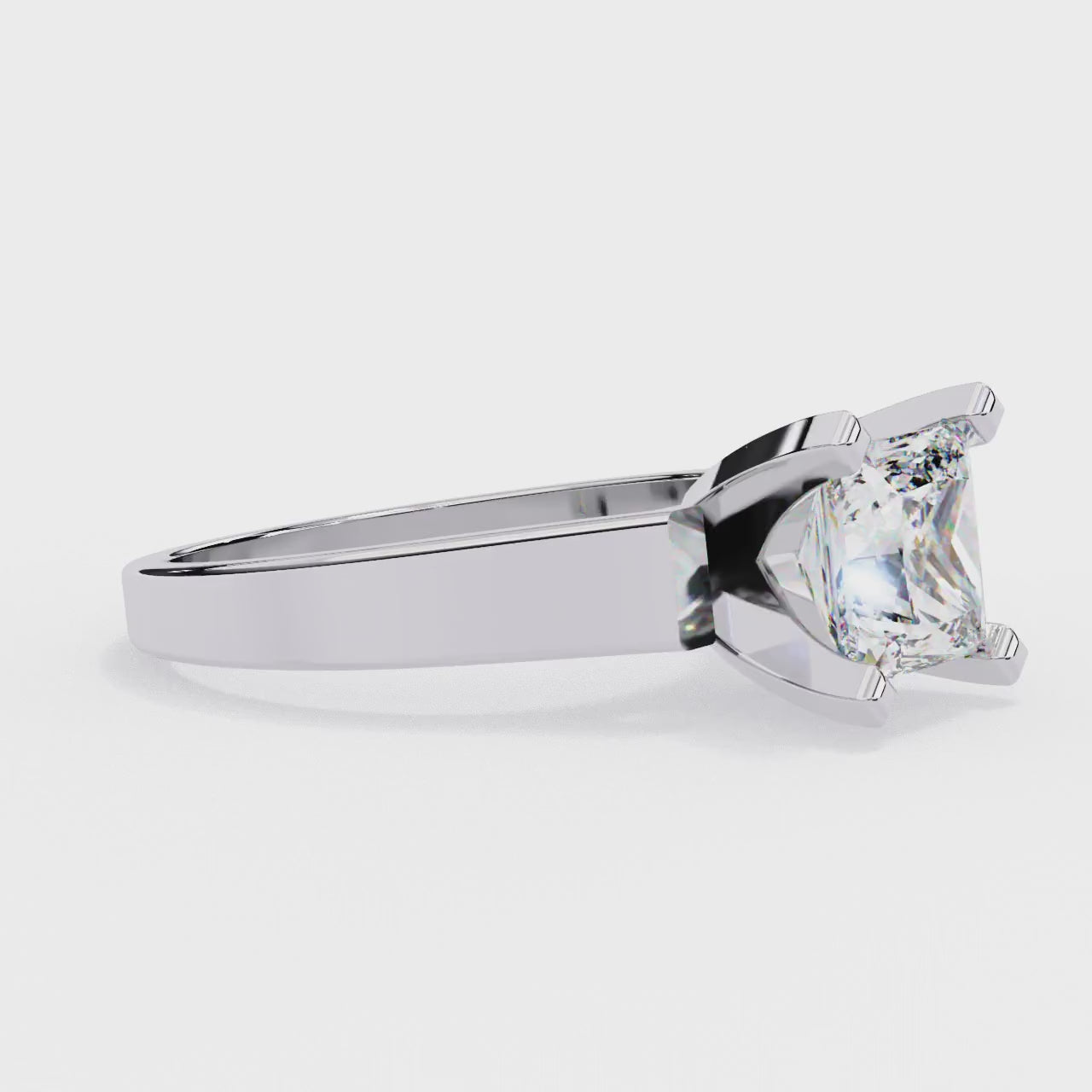 Elegant Central Stone Solitaire Ring