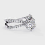 Elegant Diamond Central Stone Ring