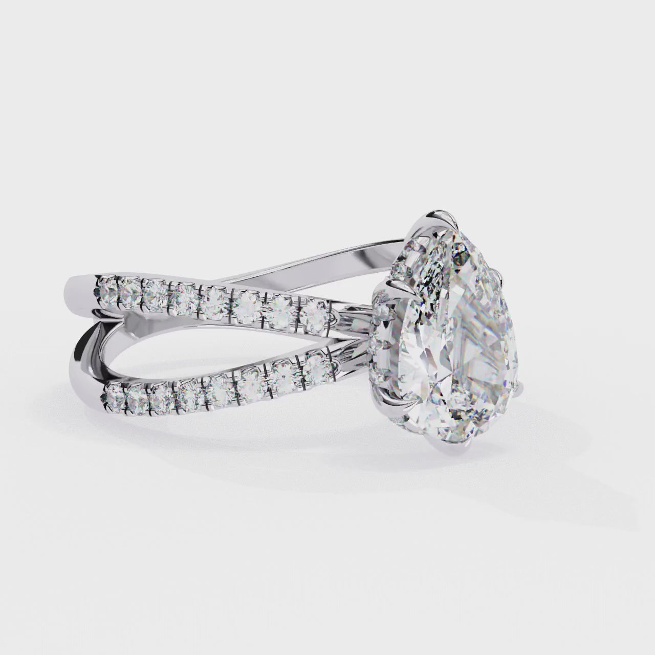Elegant Diamond Central Stone Ring