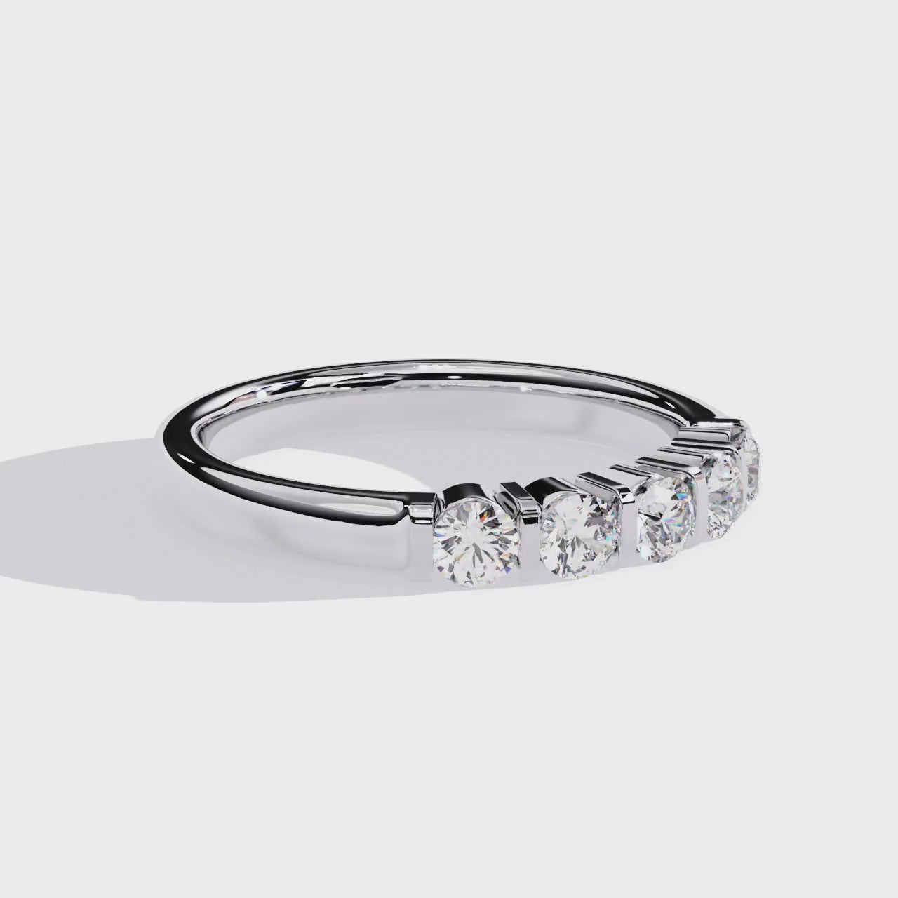 Radiant Side Stone Brilliance Ring