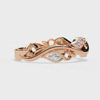 Elegant Diamond Side Stone Brilliance Ring