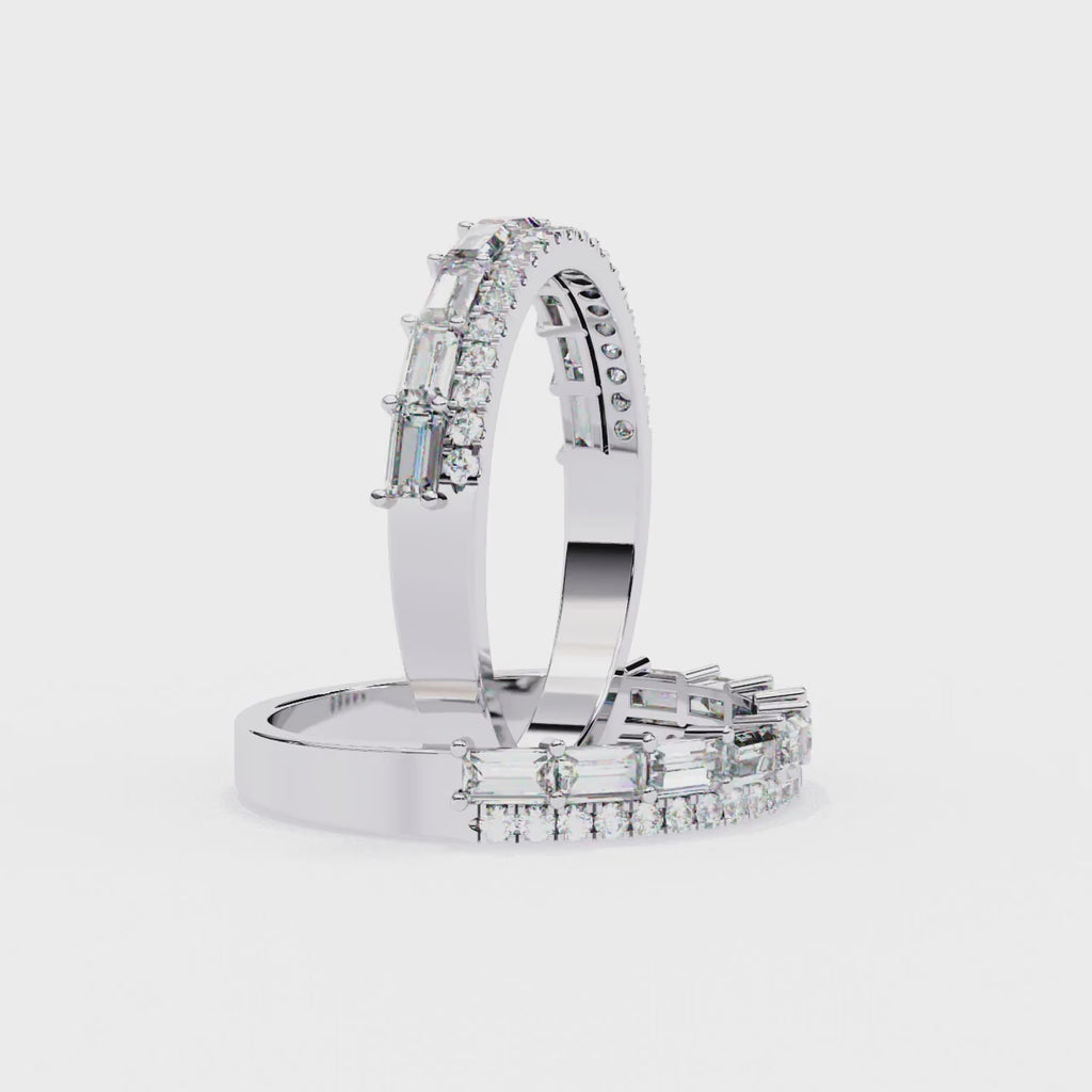 Elegant Diamond Side Stone Brilliance Ring