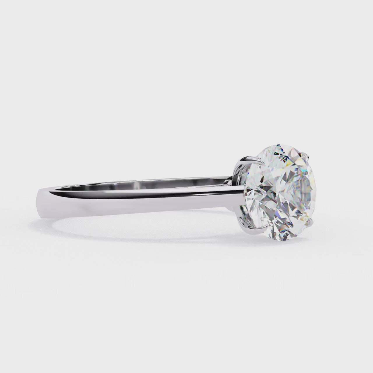 Elegant Solitaire Central Stone Ring